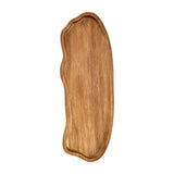 Maxbell Wooden Serving Tray Dinner Tray Wood Dessert Plate for Snacks Drinks Cupcake L