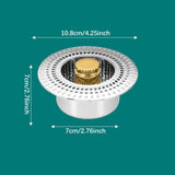 Maxbell Sink Press Core Drain Convenience Effectively Replacement Stopper for Hotel Gold
