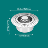 Maxbell Sink Press Core Drain Convenience Effectively Replacement Stopper for Hotel Silver