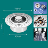 Maxbell Sink Press Core Drain Convenience Effectively Replacement Stopper for Hotel Silver