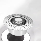 Maxbell Sink Press Core Drain Convenience Effectively Replacement Stopper for Hotel Silver