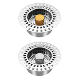 Maxbell Sink Press Core Drain Strainer Water Storage against Odors for Hotel Kitchen Gold