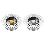 Maxbell Sink Press Core Drain Strainer Water Storage against Odors for Hotel Kitchen Gold