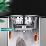 Maxbell Sink Press Core Drain Strainer Water Storage against Odors for Hotel Kitchen Gold
