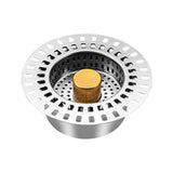 Maxbell Sink Press Core Drain Strainer Water Storage against Odors for Hotel Kitchen Gold