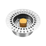 Maxbell Sink Press Core Drain Strainer Water Storage against Odors for Hotel Kitchen Gold