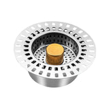 Maxbell Sink Press Core Drain Strainer Water Storage against Odors for Hotel Kitchen Gold