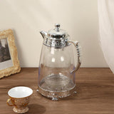 Maxbell Water Pitcher Arabic Glass Carafe Cold Water Milk Water Jug Iced Tea Pitcher Argent