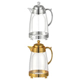 Maxbell Water Pitcher Arabic Glass Carafe Cold Water Milk Water Jug Iced Tea Pitcher Argent