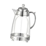 Maxbell Water Pitcher Arabic Glass Carafe Cold Water Milk Water Jug Iced Tea Pitcher Argent