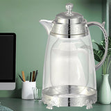 Maxbell Water Pitcher Arabic Glass Carafe Cold Water Milk Water Jug Iced Tea Pitcher Argent