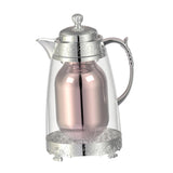 Maxbell Insulated Thermal Coffee Carafe 1L Coffee Pot Luxury Insulated Water Pot Silvery