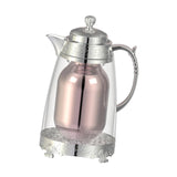 Maxbell Insulated Thermal Coffee Carafe 1L Coffee Pot Luxury Insulated Water Pot Silvery
