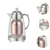Maxbell Insulated Thermal Coffee Carafe 1L Coffee Pot Luxury Insulated Water Pot Silvery