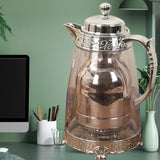 Maxbell Insulated Thermal Coffee Carafe 1L Coffee Pot Luxury Insulated Water Pot Silvery