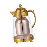 Maxbell Insulated Thermal Coffee Carafe 1L Coffee Pot Luxury Insulated Water Pot Golden