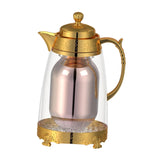 Maxbell Insulated Thermal Coffee Carafe 1L Coffee Pot Luxury Insulated Water Pot Golden