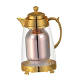 Maxbell Insulated Thermal Coffee Carafe 1L Coffee Pot Luxury Insulated Water Pot Golden