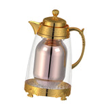 Maxbell Insulated Thermal Coffee Carafe 1L Coffee Pot Luxury Insulated Water Pot Golden