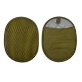 Maxbell 2 in 1 Oven Mittens Silicone Heat Resistant Pot Holder for Barbecue Grilling Green