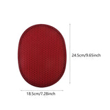 Maxbell 2 in 1 Oven Mittens Silicone Heat Resistant Pot Holder for Barbecue Grilling Red