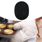 Maxbell 2 in 1 Oven Mittens Silicone Heat Resistant Pot Holder for Barbecue Grilling Black