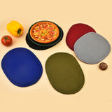 Maxbell 2 in 1 Oven Mittens Silicone Heat Resistant Pot Holder for Barbecue Grilling Black
