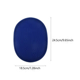 Maxbell 2 in 1 Oven Mittens Silicone Heat Resistant Pot Holder for Barbecue Grilling Blue