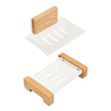 Maxbell Soap Dish Easy Cleaning Drainable Modern Decorative Metal Sturdy Soap Holder Wall Mounted
