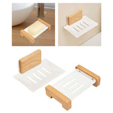 Maxbell Soap Dish Easy Cleaning Drainable Modern Decorative Metal Sturdy Soap Holder Wall Mounted