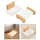 Maxbell Soap Dish Easy Cleaning Drainable Modern Decorative Metal Sturdy Soap Holder Wall Mounted