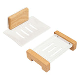 Maxbell Soap Dish Easy Cleaning Drainable Modern Decorative Metal Sturdy Soap Holder Wall Mounted