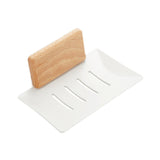 Maxbell Soap Dish Easy Cleaning Drainable Modern Decorative Metal Sturdy Soap Holder Wall Mounted