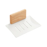 Maxbell Soap Dish Easy Cleaning Drainable Modern Decorative Metal Sturdy Soap Holder Wall Mounted
