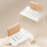 Maxbell Soap Dish Easy Cleaning Drainable Modern Decorative Metal Sturdy Soap Holder Wall Mounted