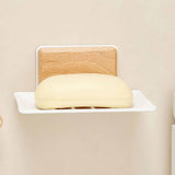 Maxbell Soap Dish Easy Cleaning Drainable Modern Decorative Metal Sturdy Soap Holder Wall Mounted