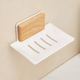 Maxbell Soap Dish Easy Cleaning Drainable Modern Decorative Metal Sturdy Soap Holder Wall Mounted