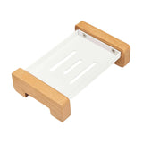 Maxbell Soap Dish Easy Cleaning Drainable Modern Decorative Metal Sturdy Soap Holder Countertop