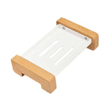 Maxbell Soap Dish Easy Cleaning Drainable Modern Decorative Metal Sturdy Soap Holder Countertop