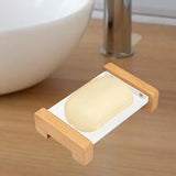 Maxbell Soap Dish Easy Cleaning Drainable Modern Decorative Metal Sturdy Soap Holder Countertop