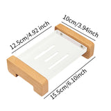 Maxbell Soap Dish Easy Cleaning Drainable Modern Decorative Metal Sturdy Soap Holder Countertop