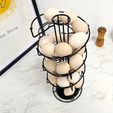 Maxbell Spiral Egg Dispenser Multifunctional Rotating Egg Holder for Cabinet Kitchen