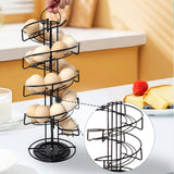 Maxbell Spiral Egg Dispenser Multifunctional Rotating Egg Holder for Cabinet Kitchen