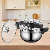 Maxbell Pressure Cooker Kitchen Stew Soup Pan Easily Open Close Home Canning Cooker Without Steamer