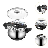 Maxbell Pressure Cooker Kitchen Stew Soup Pan Easily Open Close Home Canning Cooker Without Steamer