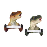 Maxbell Dinosaur Shaped Toilet Paper Holder for Lavatory Home Decoration Shower Room Green