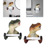 Maxbell Dinosaur Shaped Toilet Paper Holder for Lavatory Home Decoration Shower Room Green