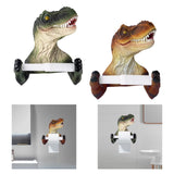 Maxbell Dinosaur Shaped Toilet Paper Holder for Lavatory Home Decoration Shower Room Green