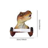 Maxbell Dinosaur Shaped Toilet Paper Holder for Lavatory Home Decoration Shower Room Brown