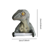 Maxbell Dinosaur Toilet Paper Holder 3D Cartoon for Kitchen Lavatory Home Decoration